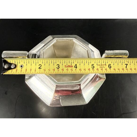 Vintage Art Deco Barbour Silver Co Silverplate Sugar Bowl Mono 5309 - Picture 8 of 10